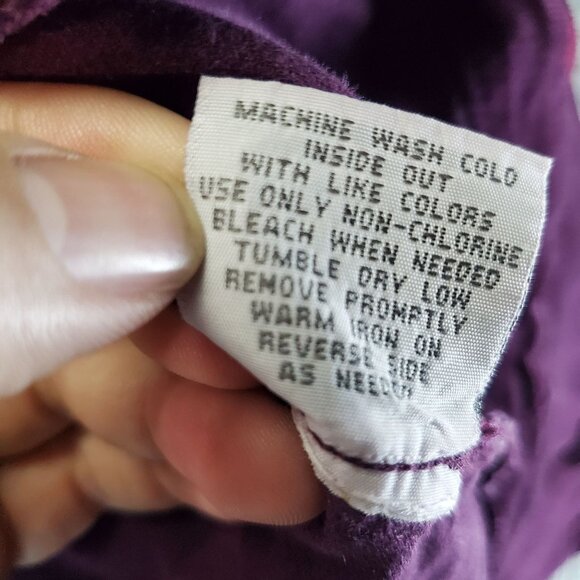 Dressbarn Jacket Womens Large Purple Corduroy Button-Down Long Sleeve - Picture 4 of 9